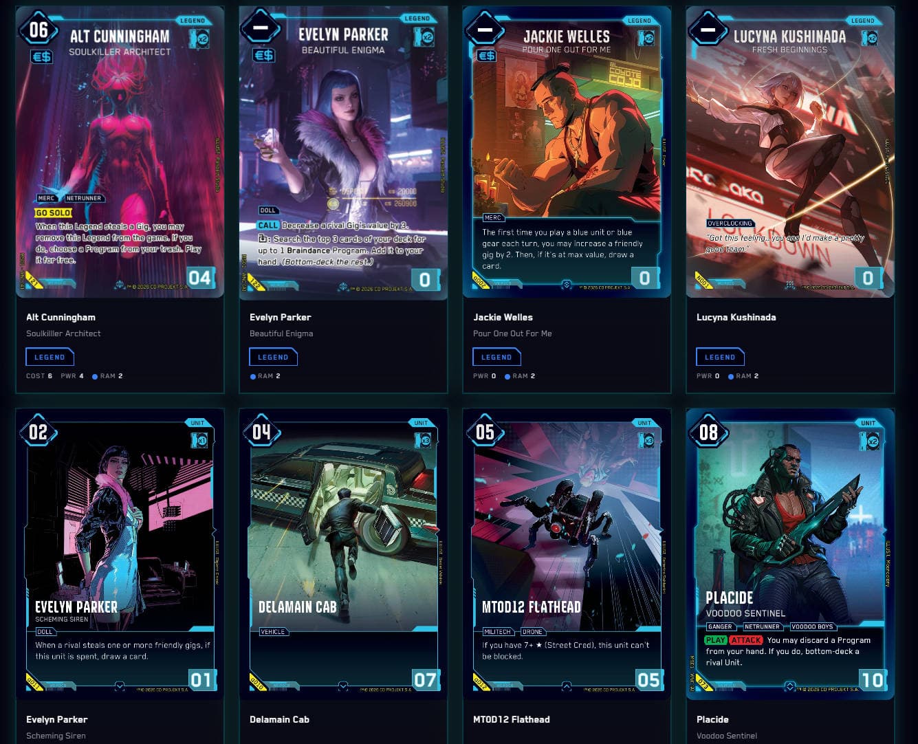 More Cyberpunk TCG artwork