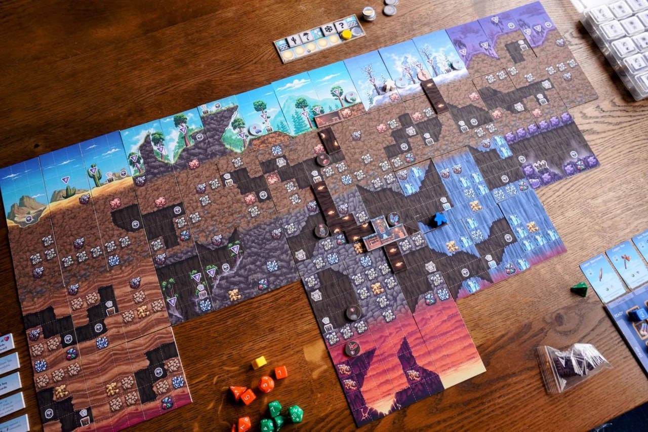 Пример игрового процесса Terraria: The Board Game