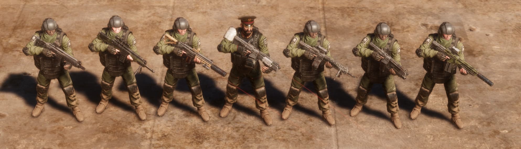 New weapon models and destructible ruins in Menace