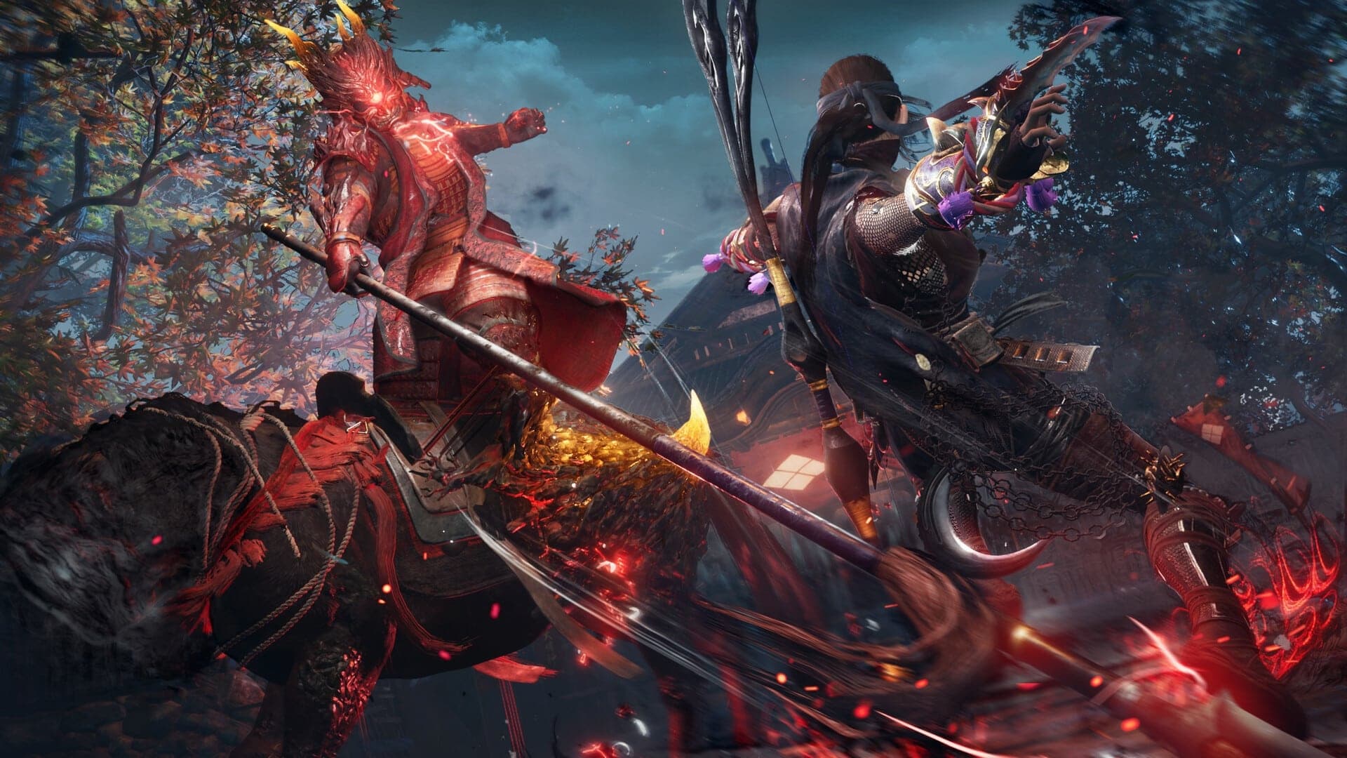 Nioh 3 character in an action pose