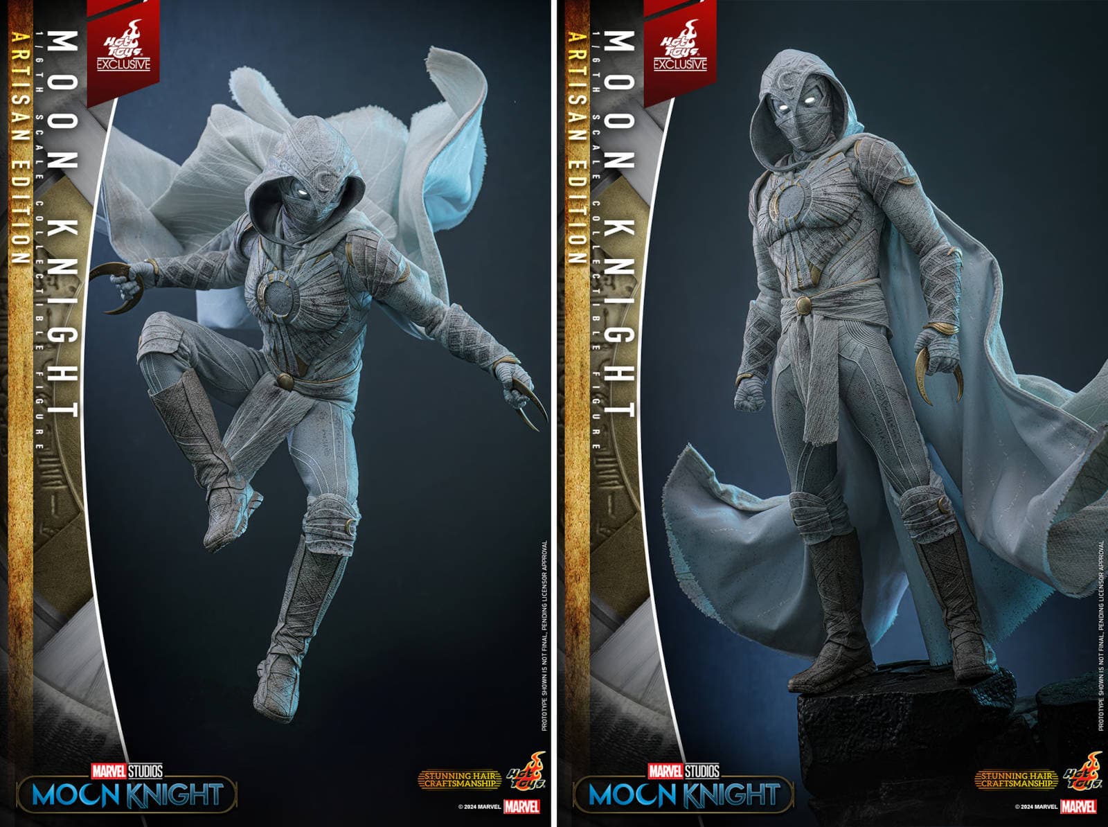 Moon Knight figure displaying crescent blade accessories
