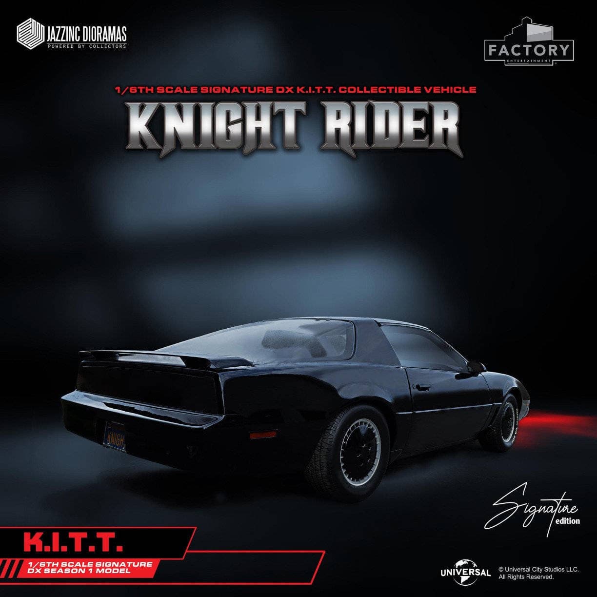 K.I.T.T. model front view with lights