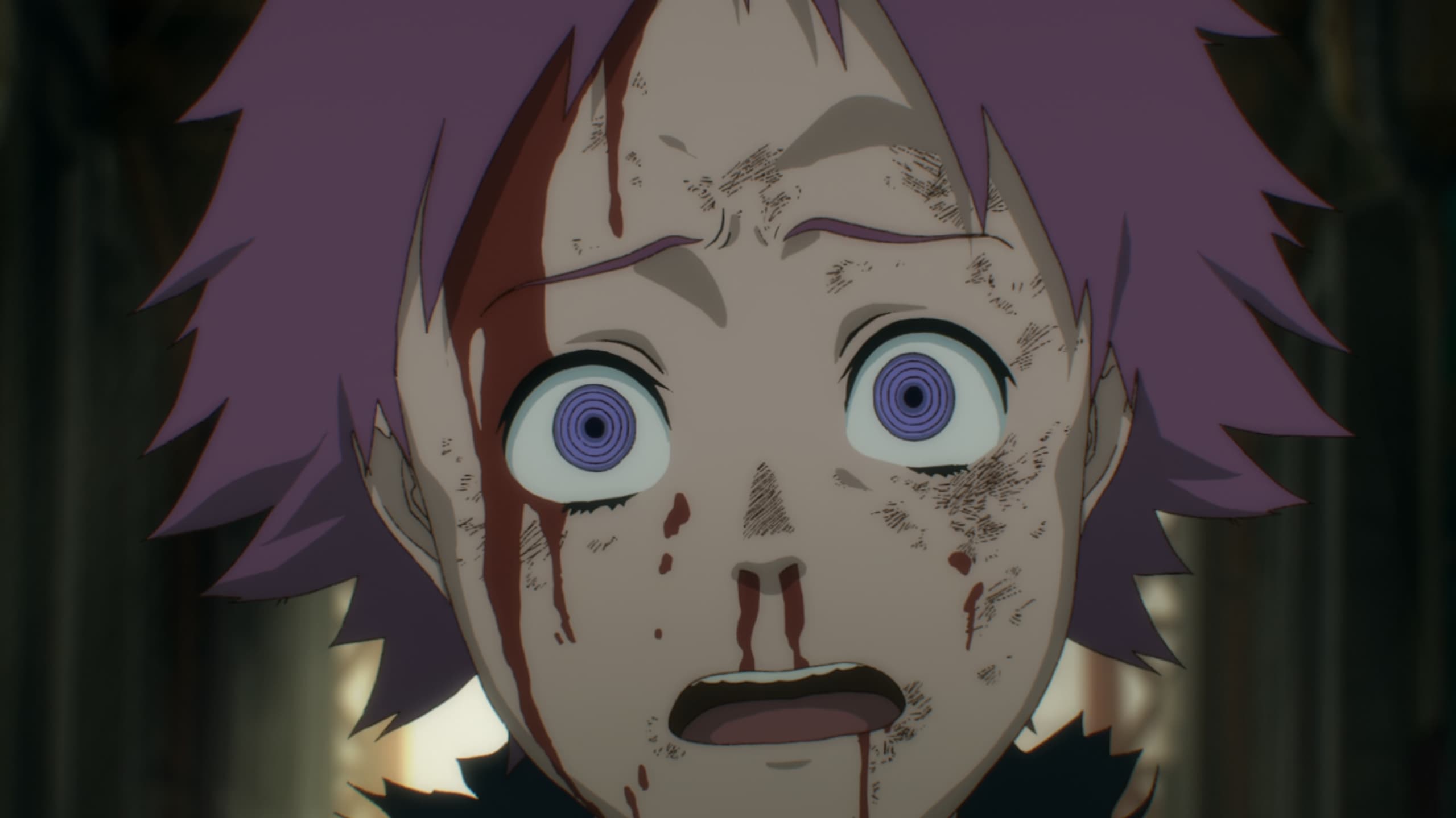 Shin, one of En's cleaners, wearing a heart-shaped mask