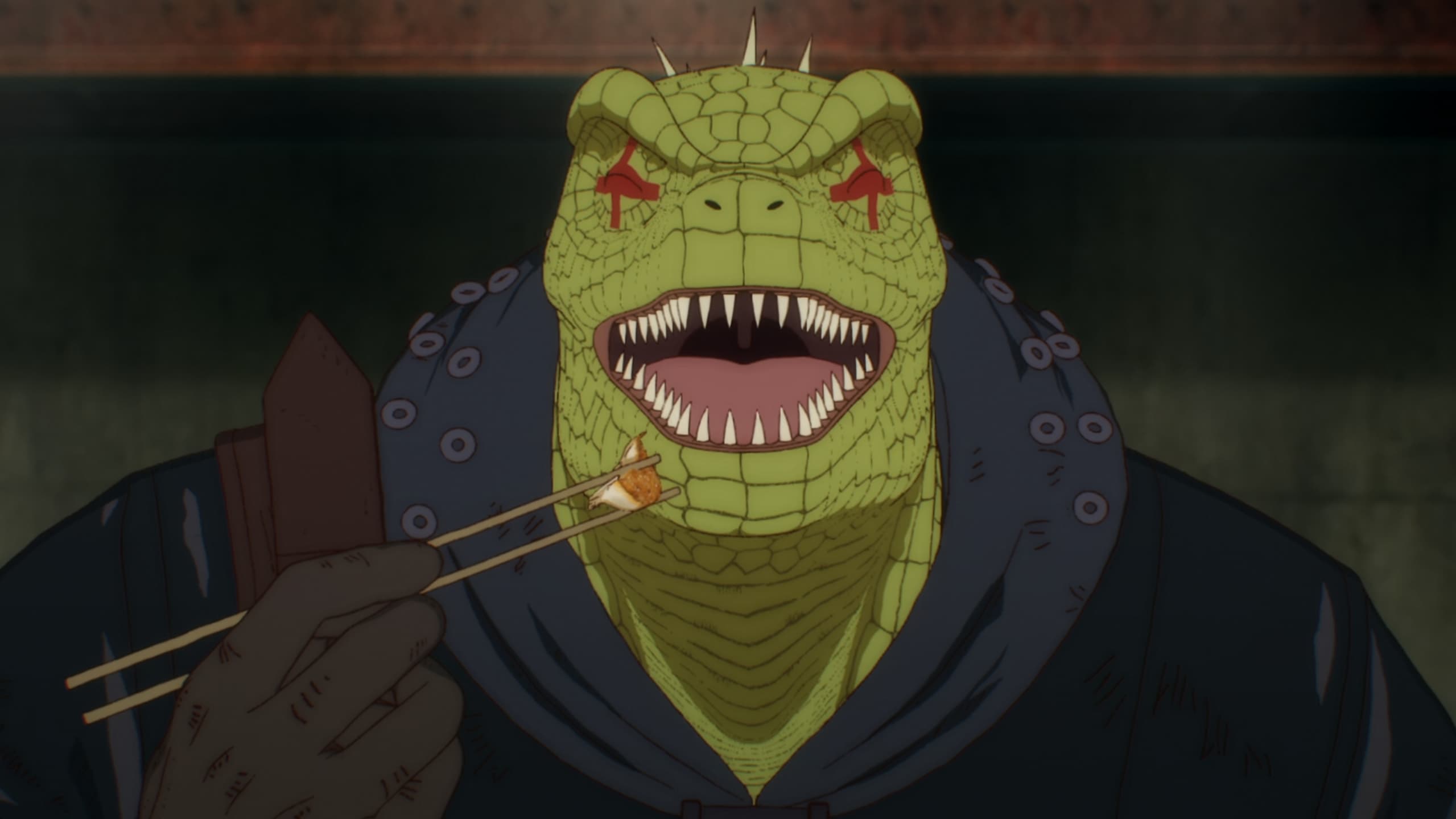 Food being prepared in Dorohedoro