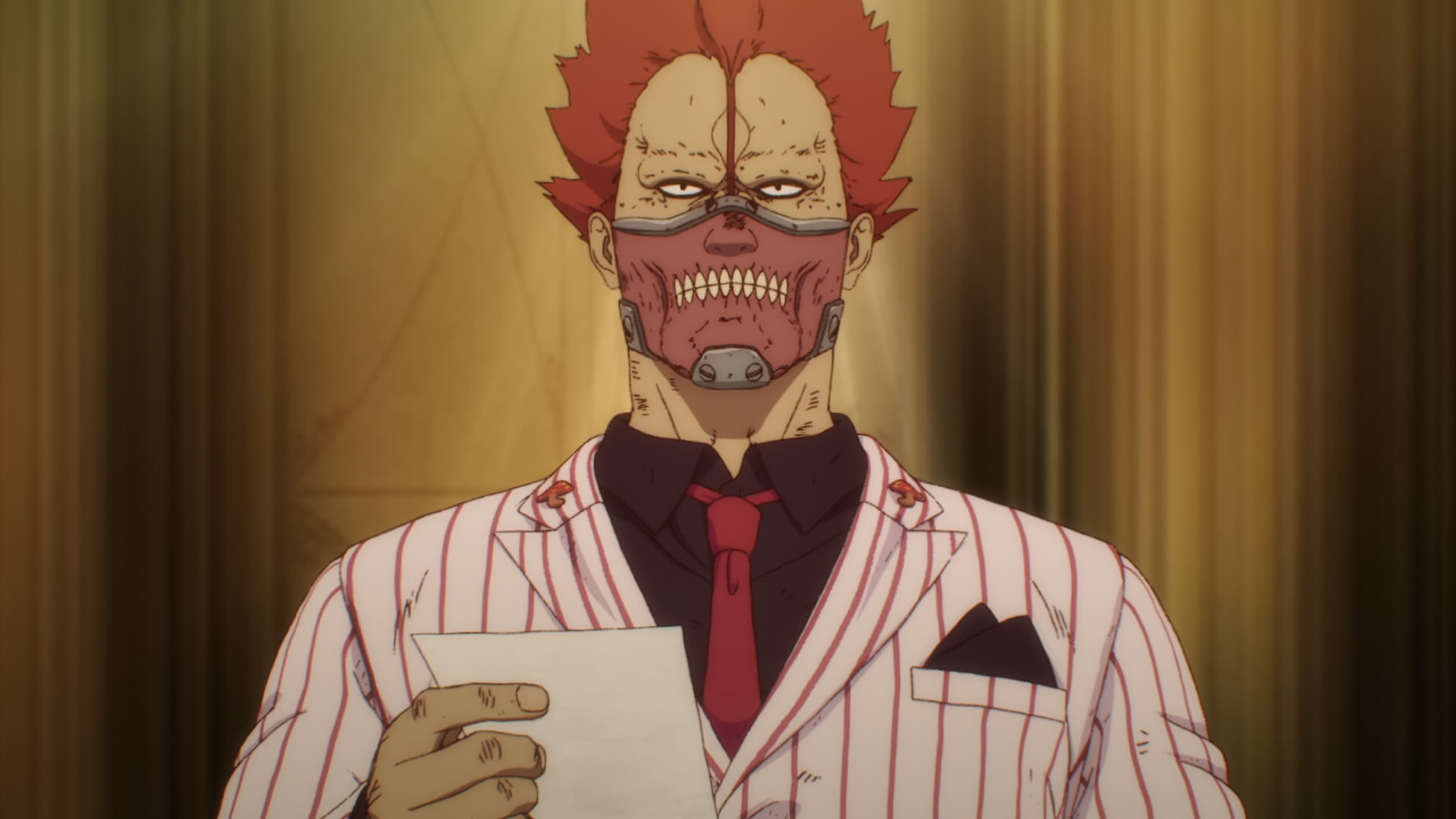 En, the powerful sorcerer boss, surrounded by his subordinates