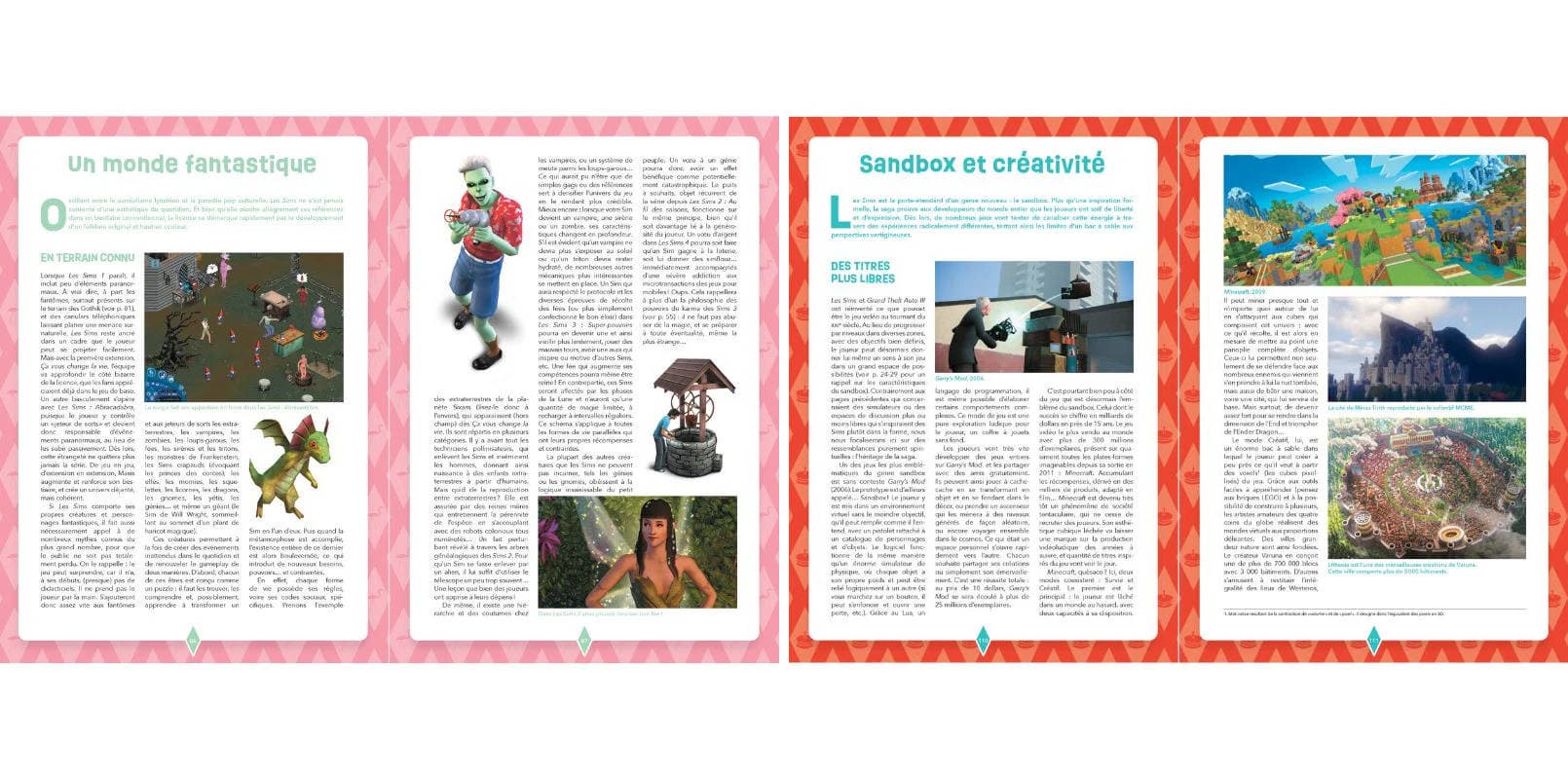 The Sims characters in various activities.