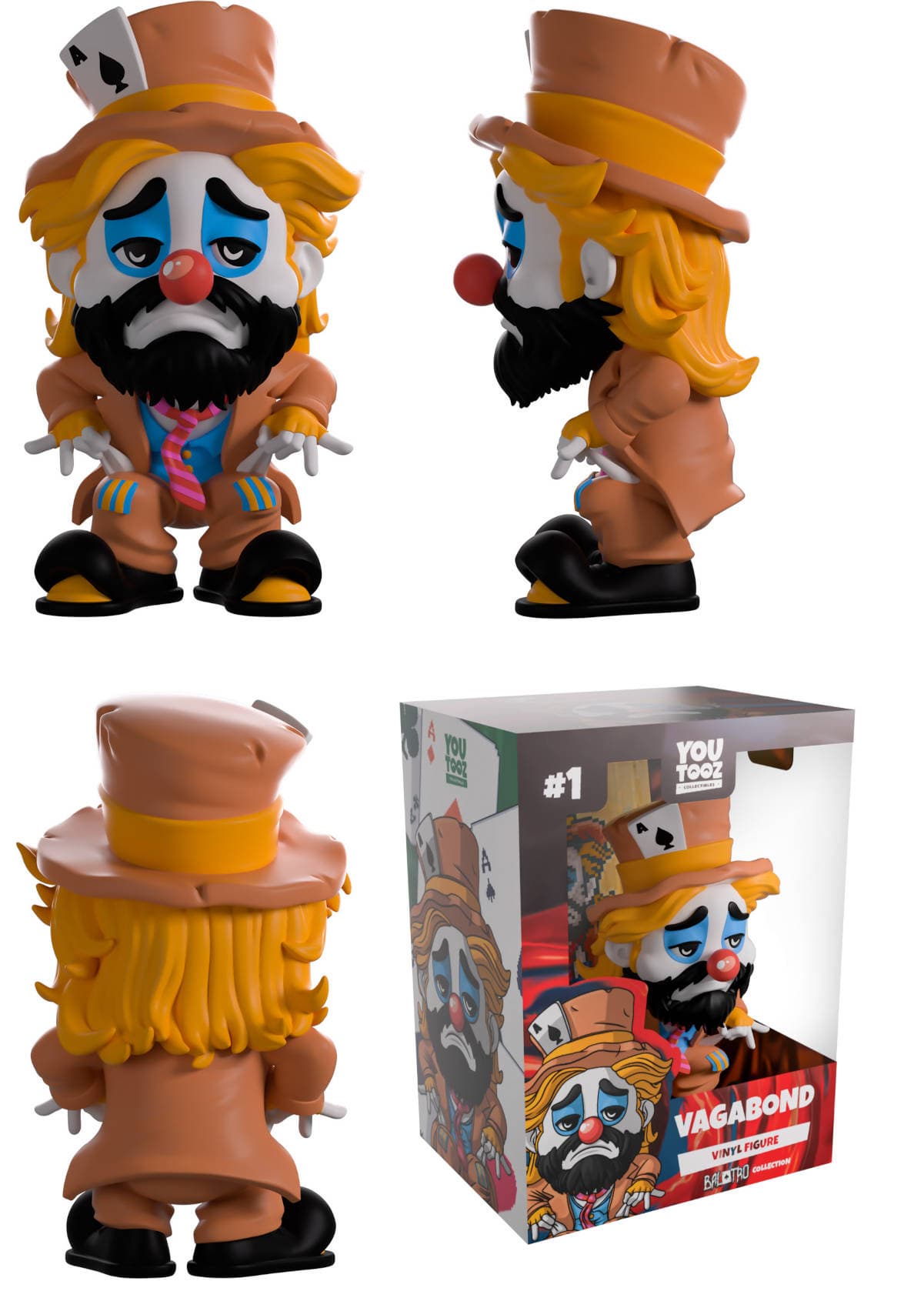 Close-up of The Vagabond YouTooz figure with a sad expression.