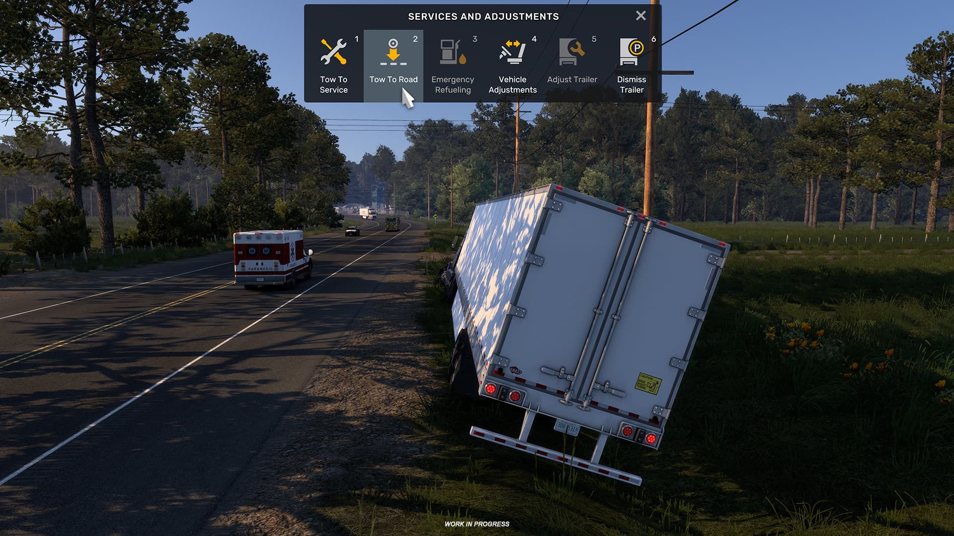 Screenshot of new towing in ETS2/ATS