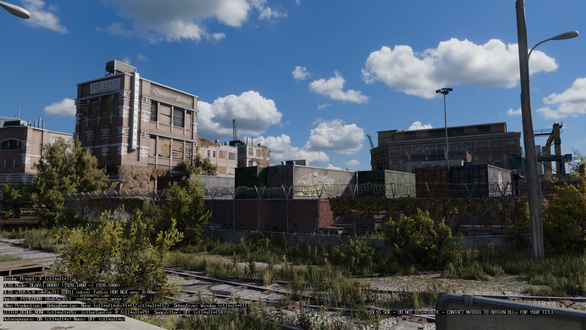 Скриншот из Watch Dogs с DLSS/FSR