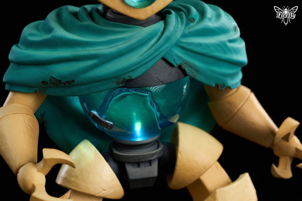 Top view of The Defect statue