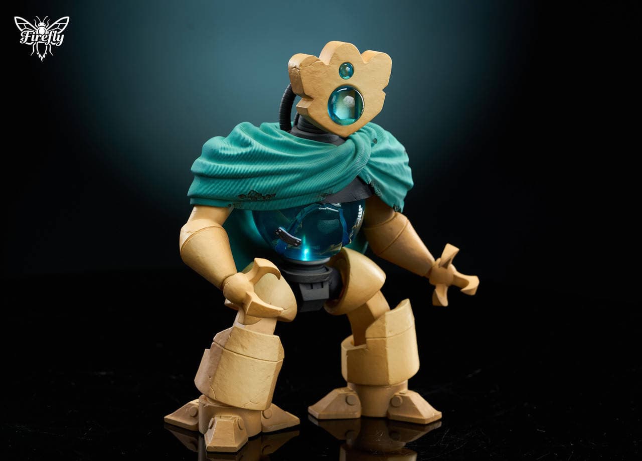 Close-up of The Defect statue