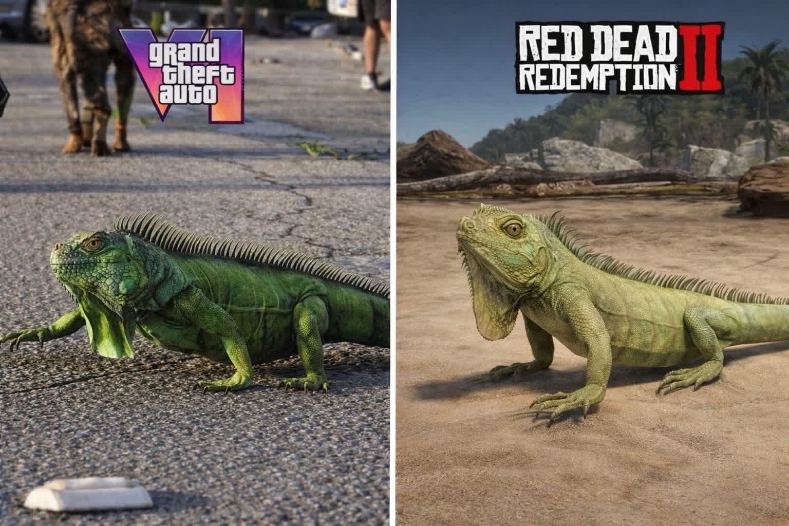 Detailed lizard model from GTA VI