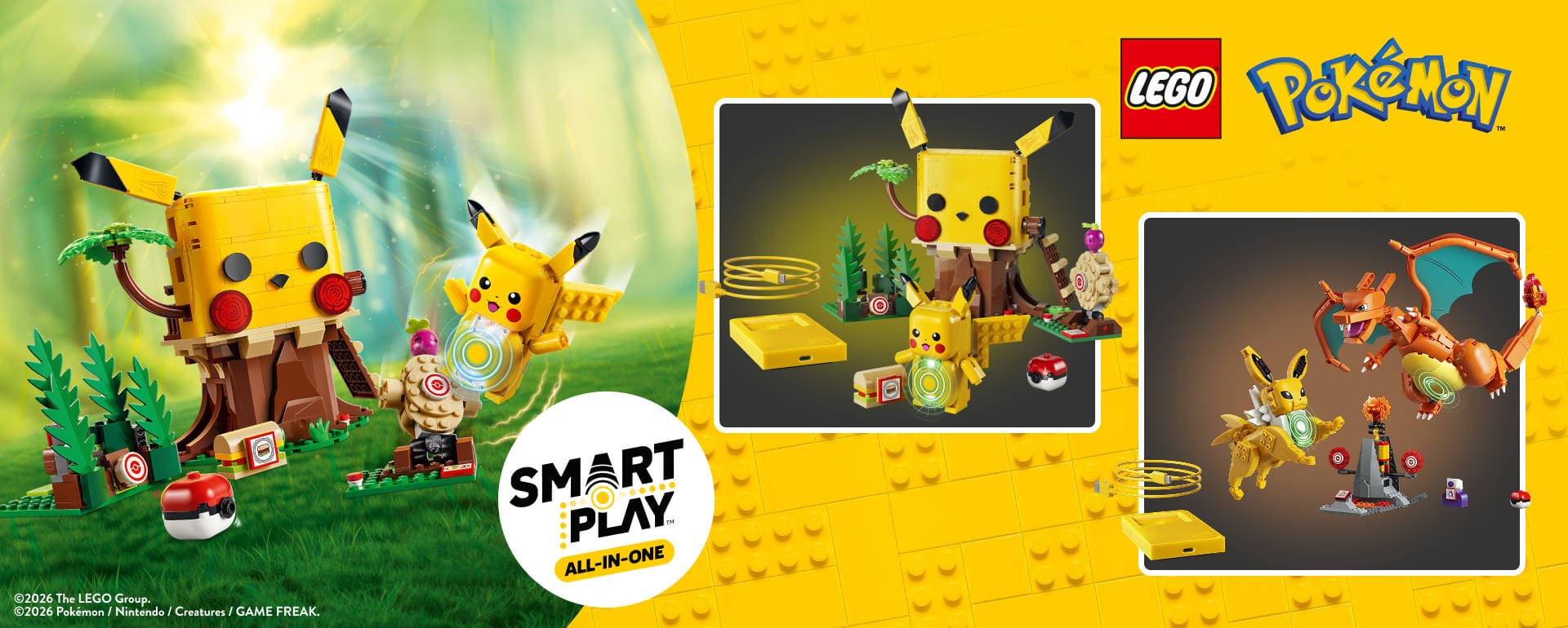 Права на изображения принадлежат Lego Group, Game Freak, Creatures и Nintendo