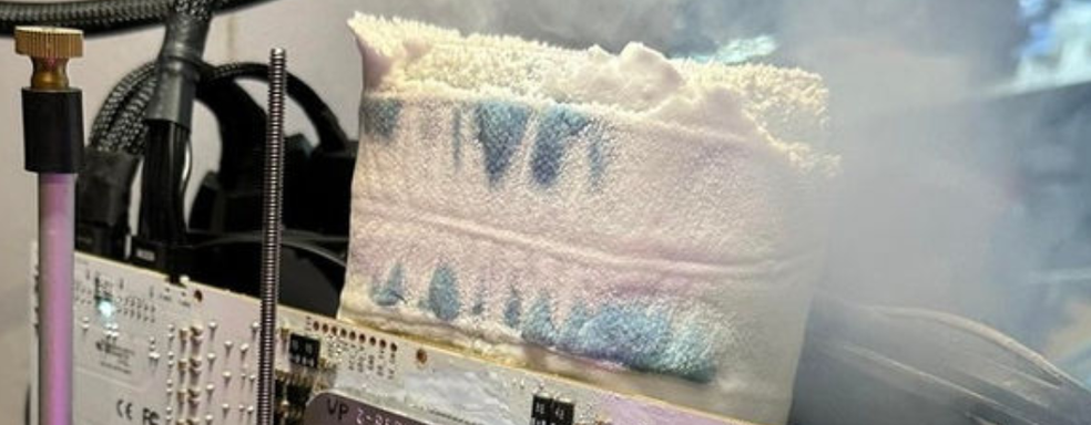 GeForce RTX 4090 смогли разогнать до 3705 МГц. Потребовался жидкий азот