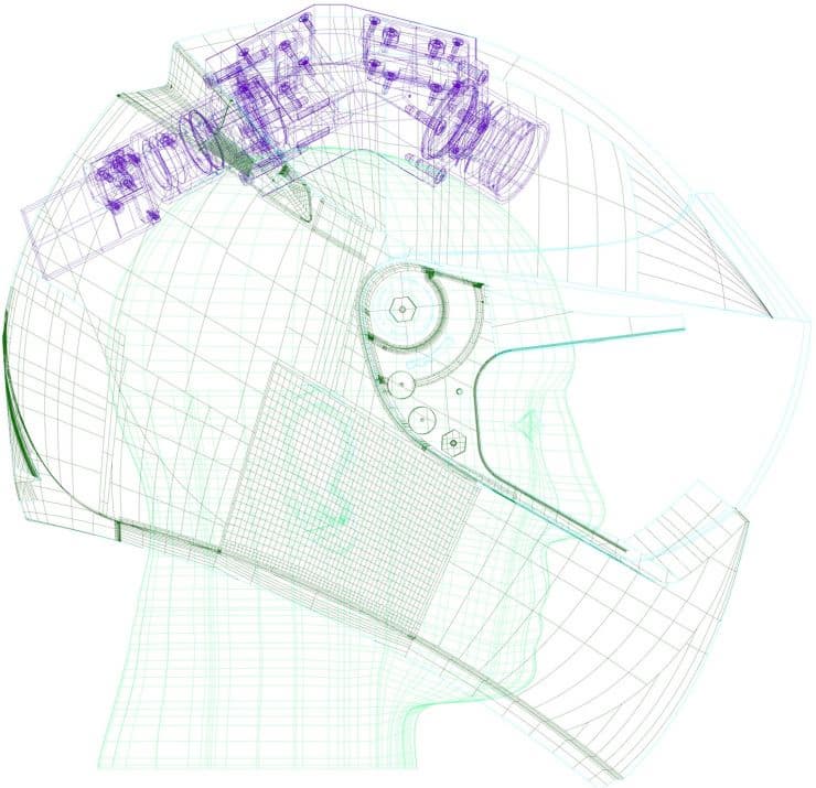 Мотошлем дополненной реальности LiveMap Мотошлем дополненной реальности LiveMap