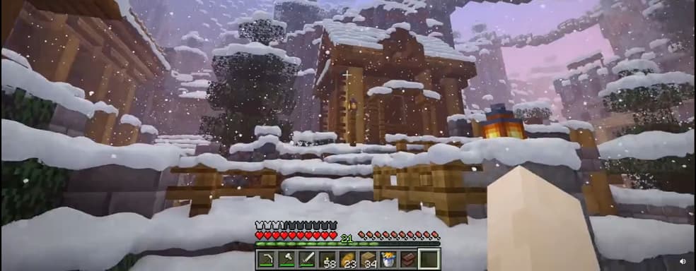 Энтузиаст добавил реалистичный снег в Minecraft