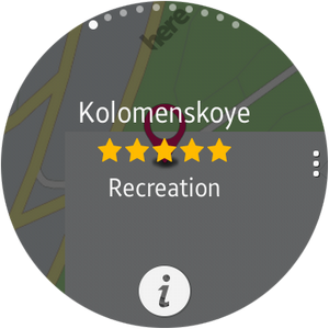 Снимок экрана Samsung Gear S2