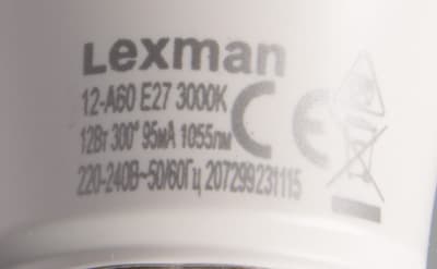 Lexman 12-A60 E27/30 R Lexman 12-A60 E27/30 R