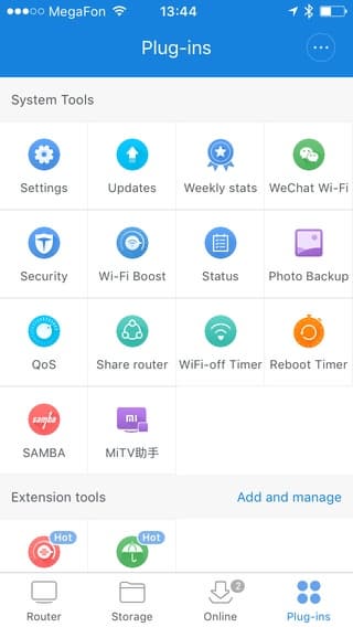 Мобильная утилита Mi Router