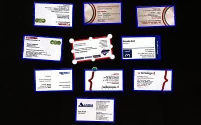 Fujitsu ScanSnap SV600, сканирование визитных карточек