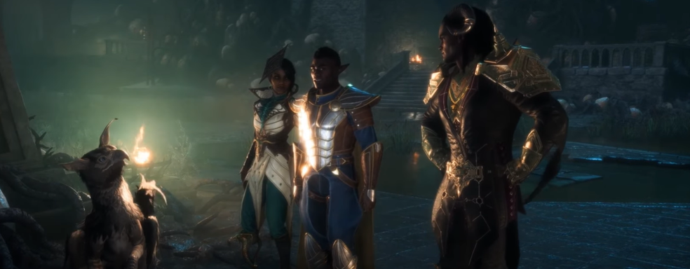 22 минуты геймплея Dragon Age The Veilguard с рогатым героем и другими разнообразными персонажами