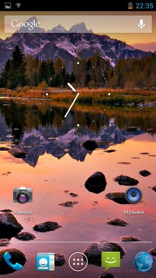 Домашний экран Caesar A9600