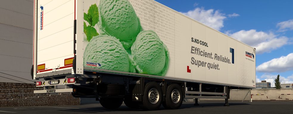 Euro Truck Simulator 2 получила новые немецкие прицепы и коллекцию украшений. Вышло DLC Schmitz Cargobull Trailer Pack