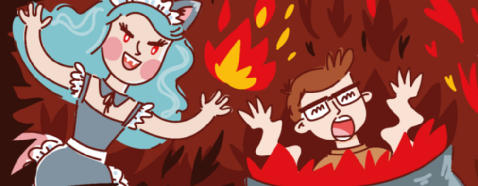 В Steam вышел отечественный аналог «Как достать соседа» про отвергнутую девушку, мстящую геймеру. Релиз Girlfriend from Hell