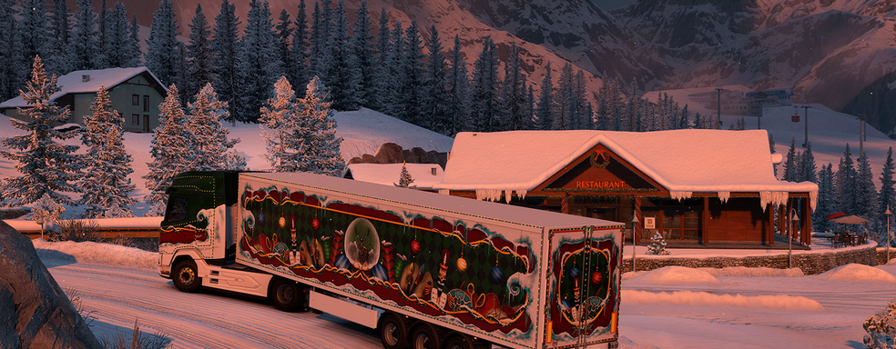 В Euro Truck Simulator 2 и ATS завершился зимний ивент Winterland. SCS Software раскрыла статистику игроков