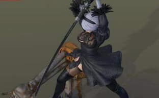 Прекрасная 2B — представлена фигурка андроида, которую можно раздеть