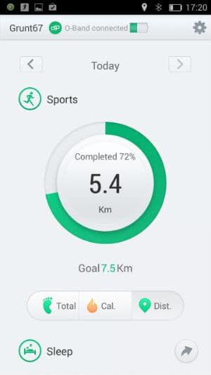 Скриншот приложения Oppo O-Band Скриншот приложения Oppo O-Band