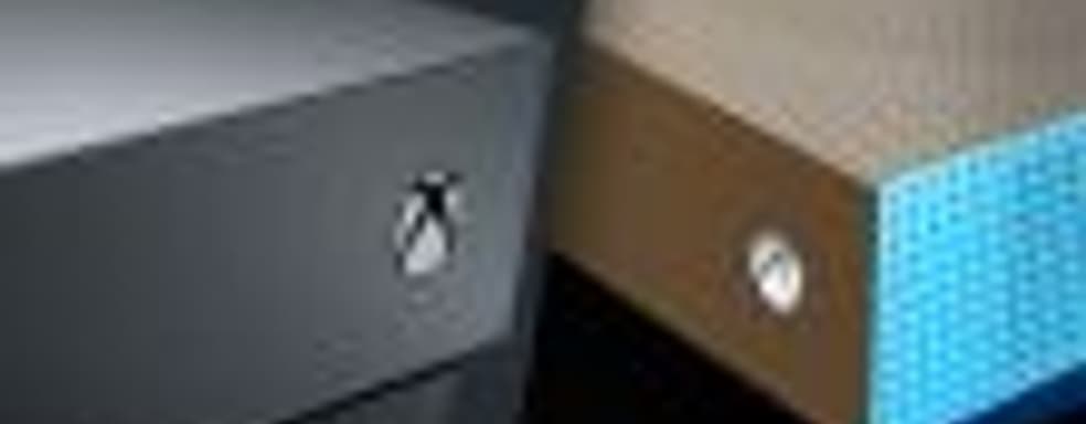 Распаковка стандартного издания Xbox One X, сравнение размеров новинки с другими консолями