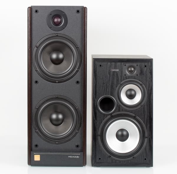 Участники обзора Edifier R2700 и Microlab Solo 9C