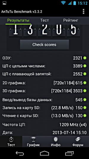 Производительность Alcatel OneTouch Scribe HD 8008D