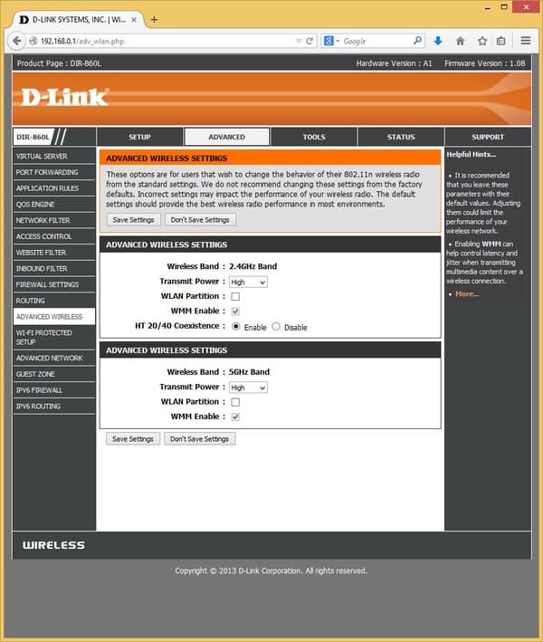 Настройка D-Link DIR-860L