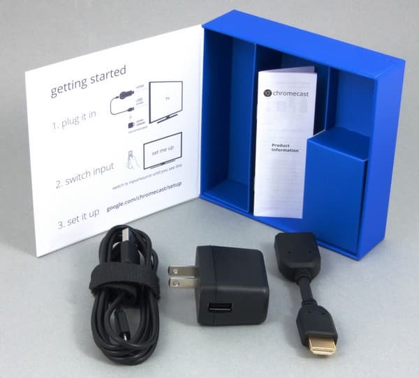 Комплект поставки Google Chromecast Комплект поставки Google Chromecast