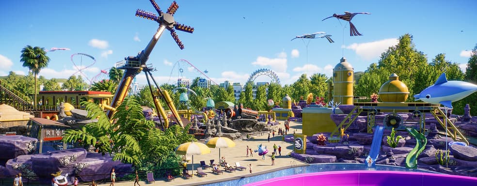В ролике Planet Coaster 2 показали аквапарки, американские горки и другие развлечения
