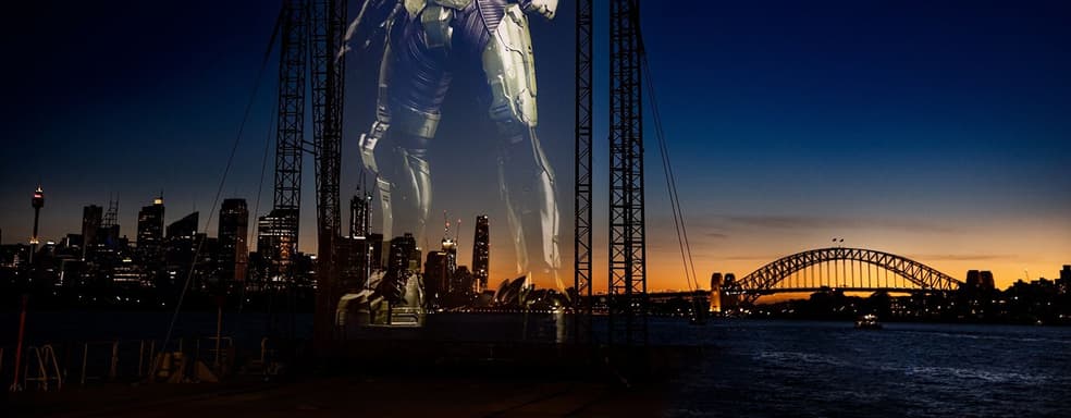 18-meter hologram of Halo's main character has already visited four countries