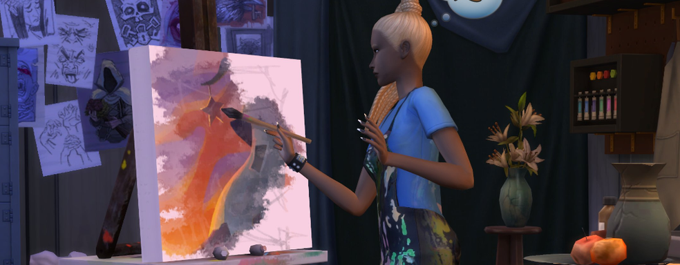 Тизер и скриншоты DLC-комплектов The Sims 4 Artist Studio Kit и Storybook Nursery Kit. Maxis показала новый контент