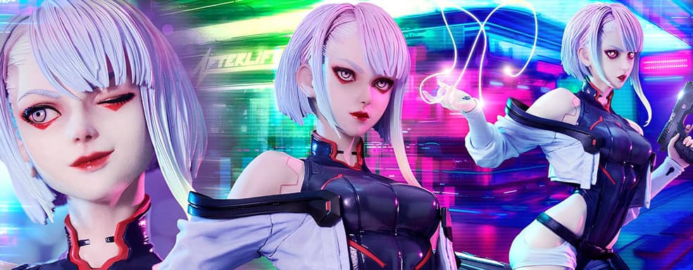 Prime 1 Studio показала обзорный ролик статуи Люси из сериала «Киберпанк: Бегущие по краю»