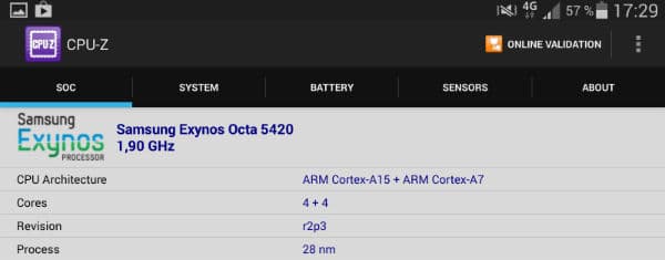 Скриншот Samsung Galaxy Tab S 8.4