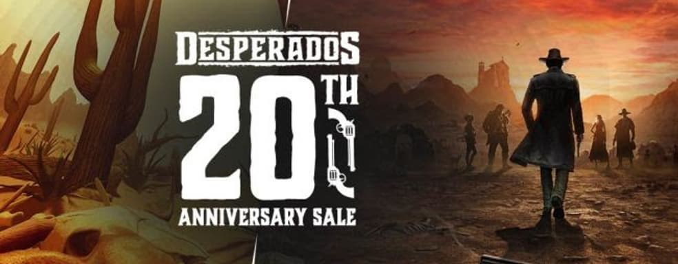 20 years of the Desperados series. A Desperados series sale begins on Steam