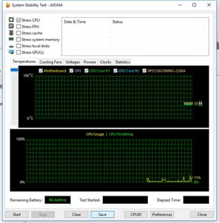 Режим простоя Asus VivoMini UN65