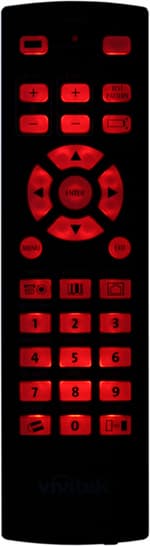 Проектор Vivitek D8800, подсветка пульта ДУ