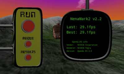 Обзор Sony Walkman Z. Скриншоты. Тестирование графической подсистемы в NenaMark 2.2