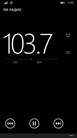 Обзор Nokia Lumia 930. Скриншоты. FM-приемник