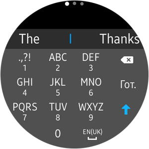 Снимок экрана Samsung Gear S2
