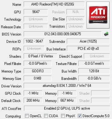 Ноутбук Acer Aspire 5560G