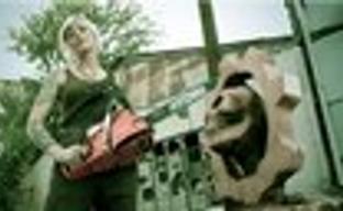 Деревянный логотип Gears of War