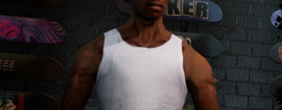 Modder sends CJ from GTA San Andreas skateboarding in Tony Hawk's Pro Skater 3+4